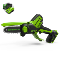 Цепная мини-пила Greenworks 24V G24MCS10 (10 см) аккумуляторная в Томске